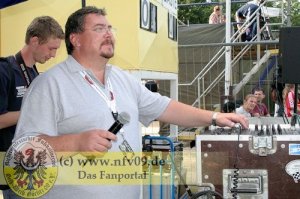 Stadionsprecher Heiko Schmidt